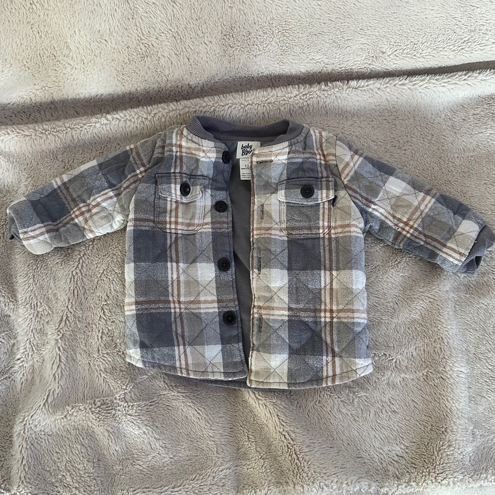 Baby B'Gosh Plaid Quilted Jacket